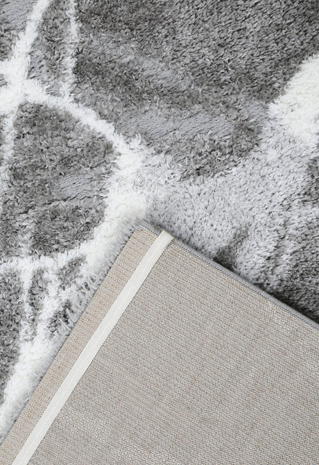 Gray Modern Abstract Design 5x7 Rug