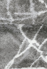 Gray Modern Abstract Design 5x7 Rug