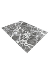 Gray Modern Abstract Design 5x7 Rug