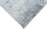 Gray Modern Abstract Design Hand Loom 8x10 Viscose Rug