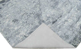 Gray Modern Abstract Design Hand Loom 8x10 Viscose Rug