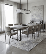 Gray Modern Abstract Design Hand Loom 8x10 Viscose Rug