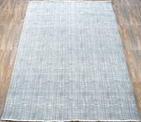 Gray Modern Abstract Design Wool And Viscose 5x8 Area Rug
