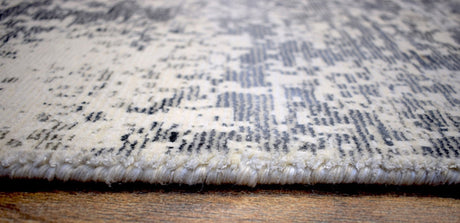Gray Modern Abstract Wool And Viscose 8x10 Area Rug