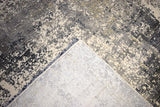 Gray Modern Abstract Wool And Viscose 8x10 Area Rug