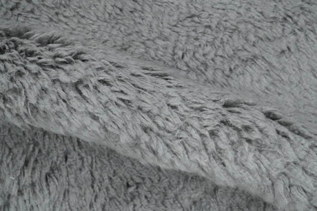 Gray Modern Solid Design Hand Woven Wool Area Rug