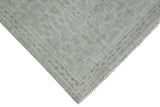 Gray Modern Style Hand Knotted Wool 8x10 Area Rug