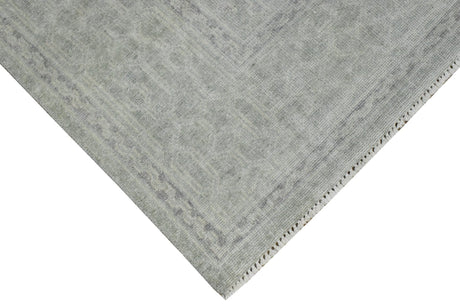 Gray Modern Style Hand Knotted Wool 8x10 Area Rug