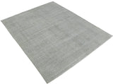 Gray Modern Style Hand Knotted Wool 8x10 Area Rug