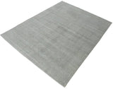 Gray Modern Style Hand Knotted Wool 8x10 Area Rug