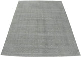 Gray Modern Style Hand Knotted Wool 8x10 Area Rug
