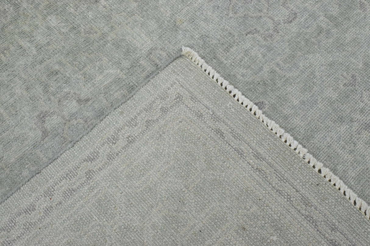 Gray Modern Style Hand Knotted Wool 8x10 Area Rug