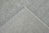 Gray Modern Style Hand Knotted Wool 8x10 Area Rug