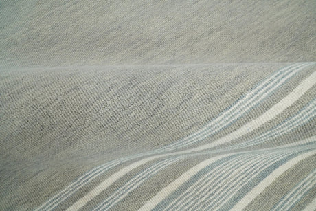 Gray Modern Style Hand Tufted Wool Area Rug