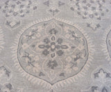 Gray Traditional Style Hand Tufted Wool 5x8 Area Rug