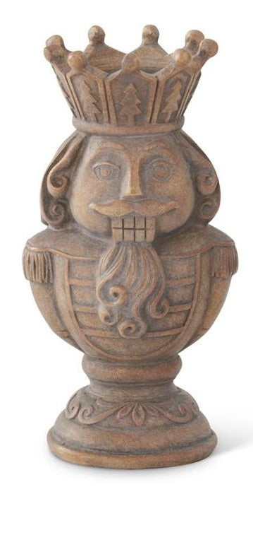 Gray Washed Nutcracker Tealight Candle Holders-Christmas Decoration-Parc Decor