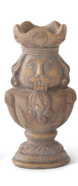 Gray Washed Nutcracker Tealight Candle Holders-Christmas Decoration-Parc Decor