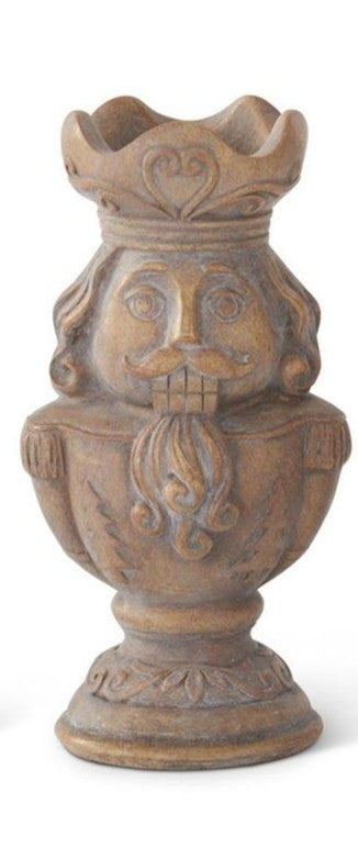 Gray Washed Nutcracker Tealight Candle Holders-Christmas Decoration-Parc Decor