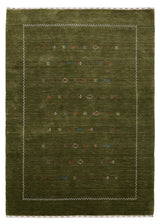 Green Modern Design Hand Loomed Wool Area Rug