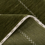 Green Modern Design Hand Loomed Wool Area Rug