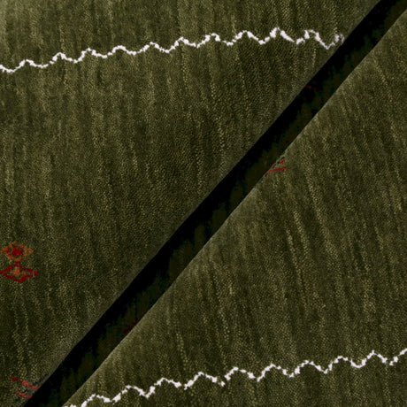 Green Modern Design Hand Loomed Wool Area Rug