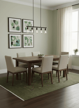 Green Tribal Design Hand Loomed Wool Area Rug