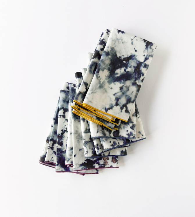 Grey Marble Napkin-Napkins-Parc Decor