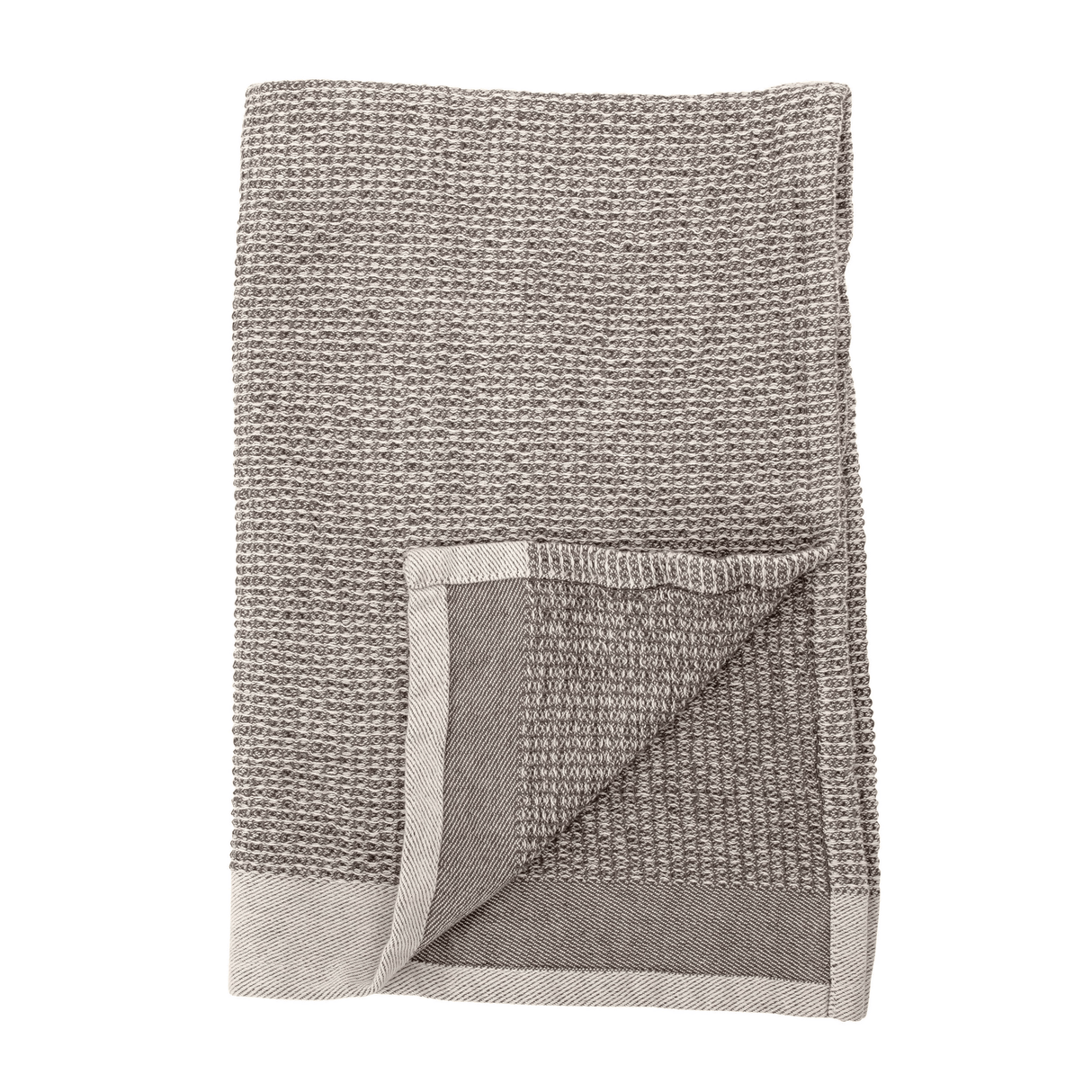 Grey Waffle Weave Kitchen Towels, Set of 2-Kitchen Linens-Parc Decor