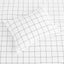 Grid Printed Cotton Percale Duvet Set