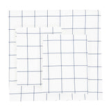 Grid Printed Cotton Percale Duvet Set
