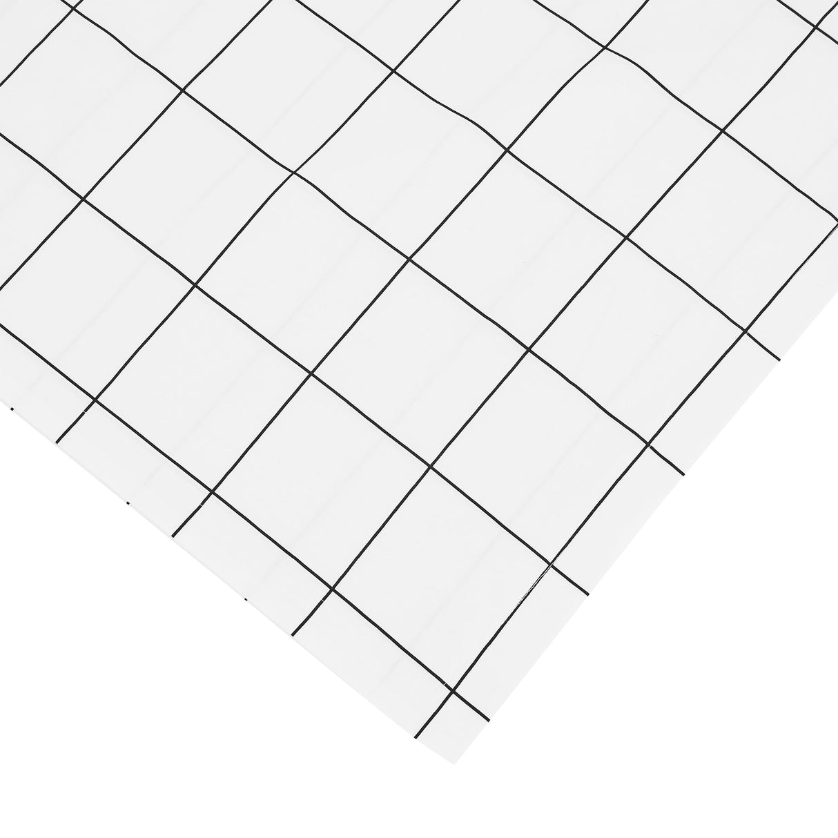 Grid Printed Cotton Percale Duvet Set-Duvets-Parc Decor