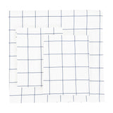 Grid Printed Cotton Percale Duvet Set-Duvets-Parc Decor