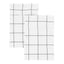 Grid Printed Cotton Percale Pillowcases