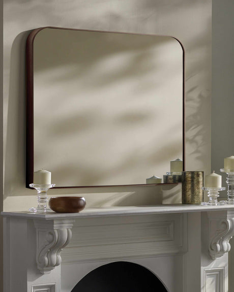 Grimisuat Dark Brown Mirror-Mirrors-Parc Decor