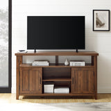 Grooved Door 58" Highboy TV Stand-Entertainment-Parc Decor