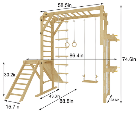 Grove | Foldable Jungle Gym - Wall Mounted