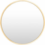 Guindarohan Gold Frame Round Mirror-Mirrors-Parc Decor