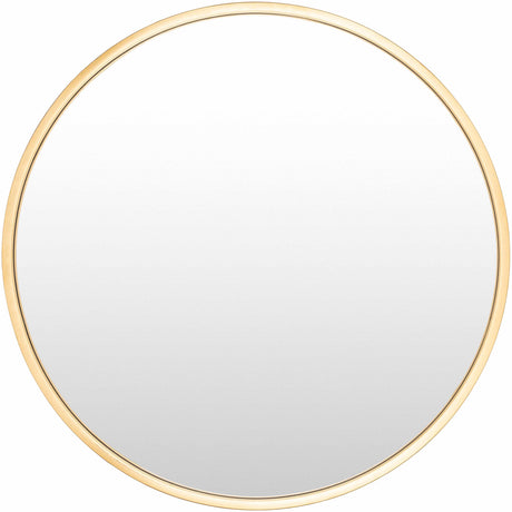 Guindarohan Gold Frame Round Mirror-Mirrors-Parc Decor