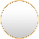 Guindarohan Gold Frame Round Mirror-Mirrors-Parc Decor