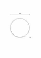 Guindarohan Gold Frame Round Mirror-Mirrors-Parc Decor