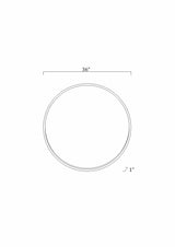 Guindarohan Gold Frame Round Mirror-Mirrors-Parc Decor