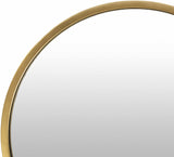 Guindarohan Gold Frame Round Mirror-Mirrors-Parc Decor