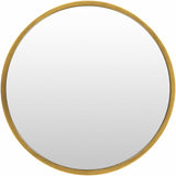 Guindarohan Gold Frame Round Mirror-Mirrors-Parc Decor