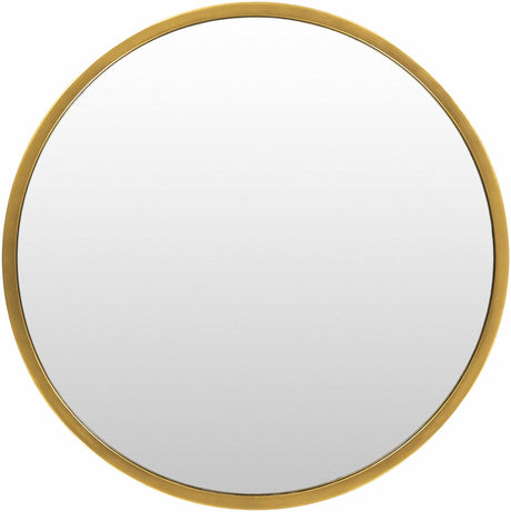 Guindarohan Gold Frame Round Mirror-Mirrors-Parc Decor