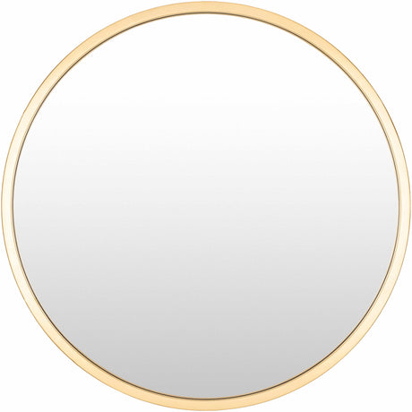 Guindarohan Gold Frame Round Mirror-Mirrors-Parc Decor
