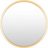 Guindarohan Gold Frame Round Mirror-Mirrors-Parc Decor
