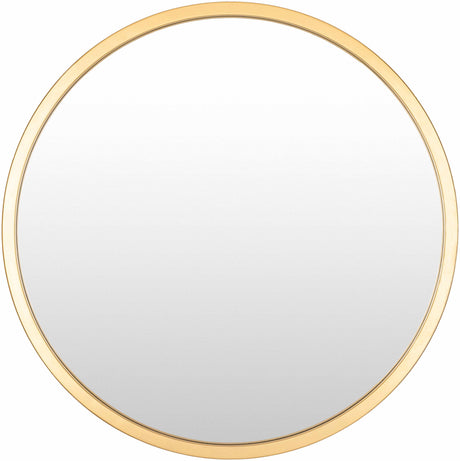 Guindarohan Gold Frame Round Mirror-Mirrors-Parc Decor