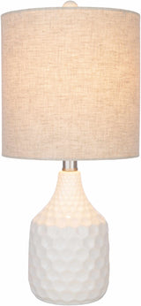Gulmarrad Textured Ivory Ceramic Table Lamp-Lighting-Parc Decor