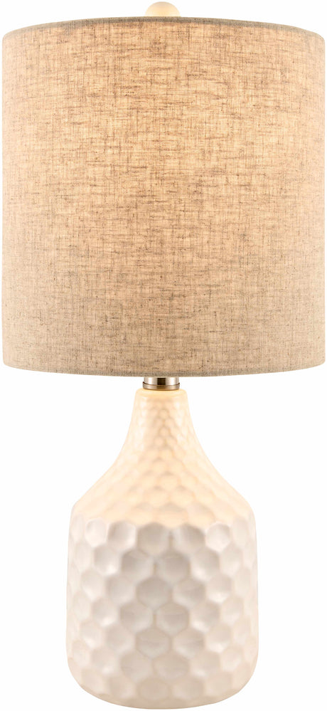 Gulmarrad Textured Ivory Ceramic Table Lamp-Lighting-Parc Decor