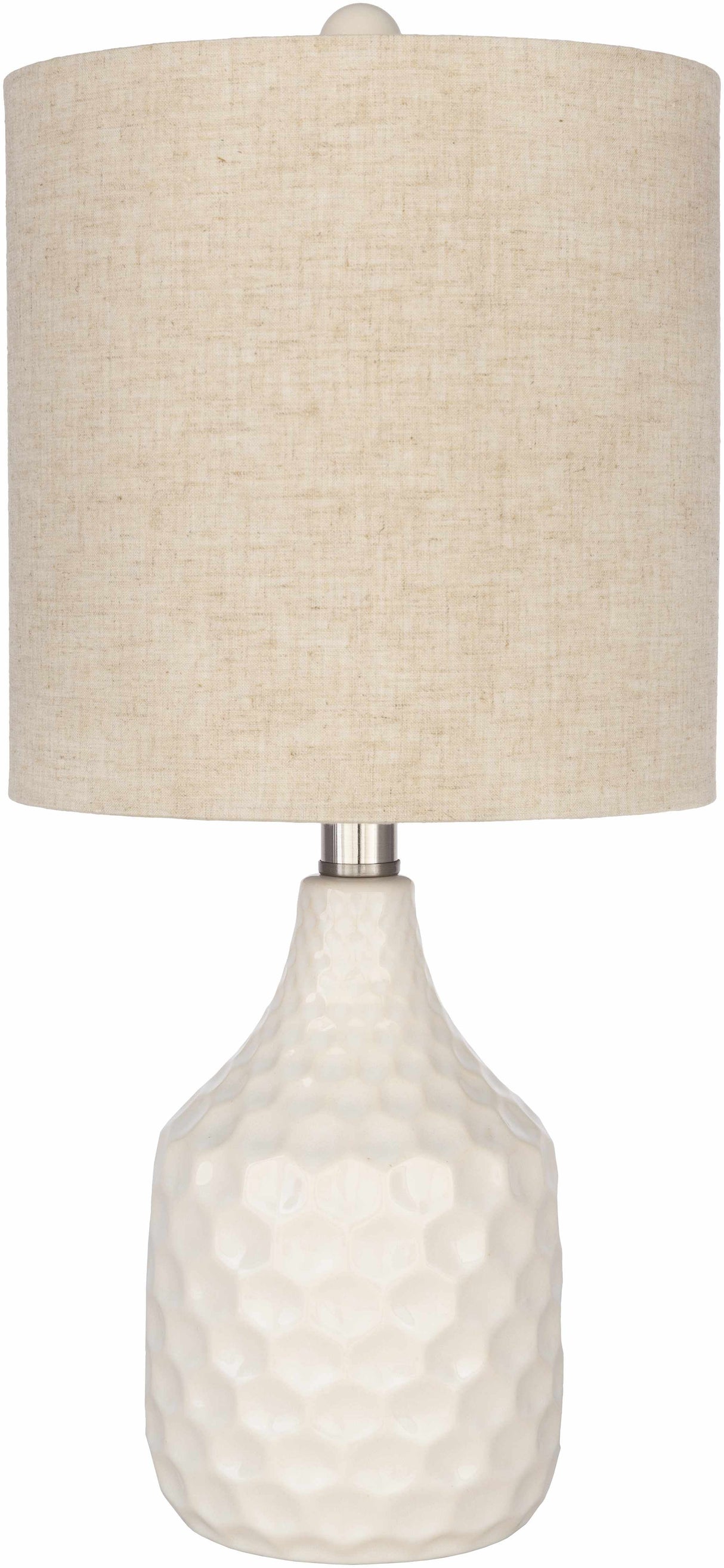 Gulmarrad Textured Ivory Ceramic Table Lamp-Lighting-Parc Decor